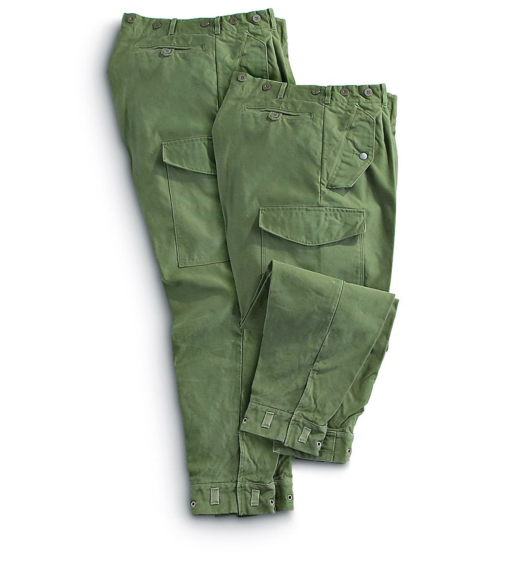 Брюки новые полевые брюки шведские военные зеленые Swedish M59 1959 года.Брюки военные камуфляжные армейские Камуфляжная одежда и военная форма НАТО- Militarium.ru